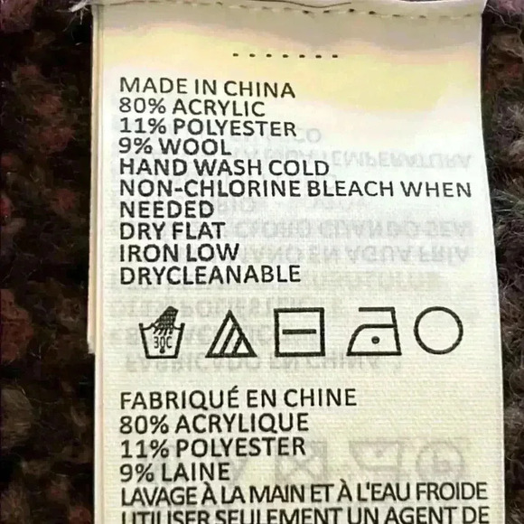 prAna Knit Tunic Sweater Women’s Sz M Purple/Black/Gray Acrylic/Poly/Wool - Picture 8 of 10